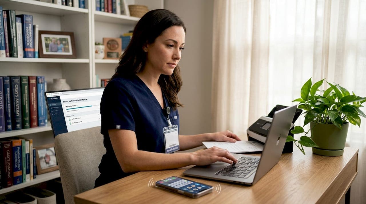 Upload Credentials for Healthcare Quick Placement